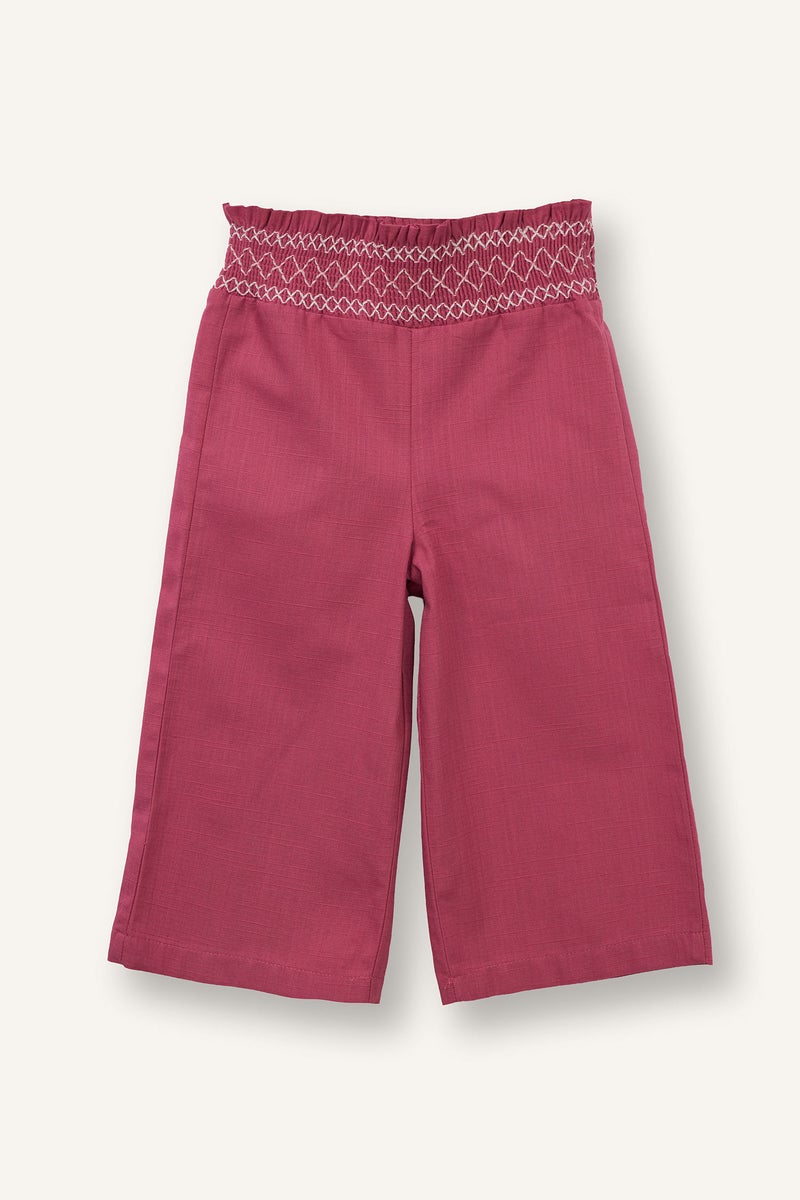 ديفاكتو طقم بناتي ذو مظهر كتاني قصة عادية - قطعتين - Image 2